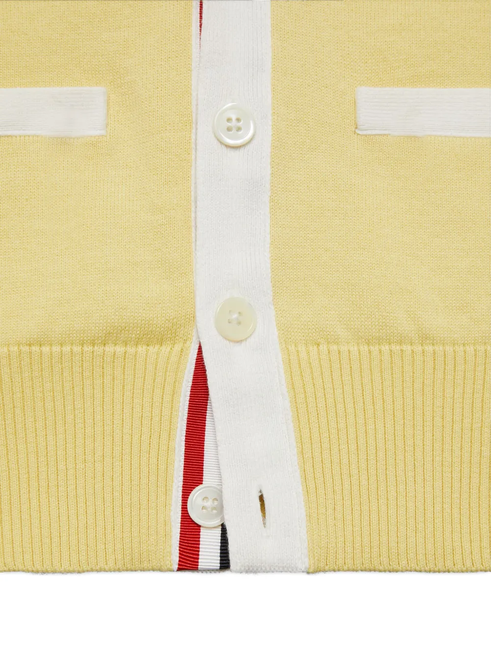 Thom Browne Kids Vest met V-hals Geel