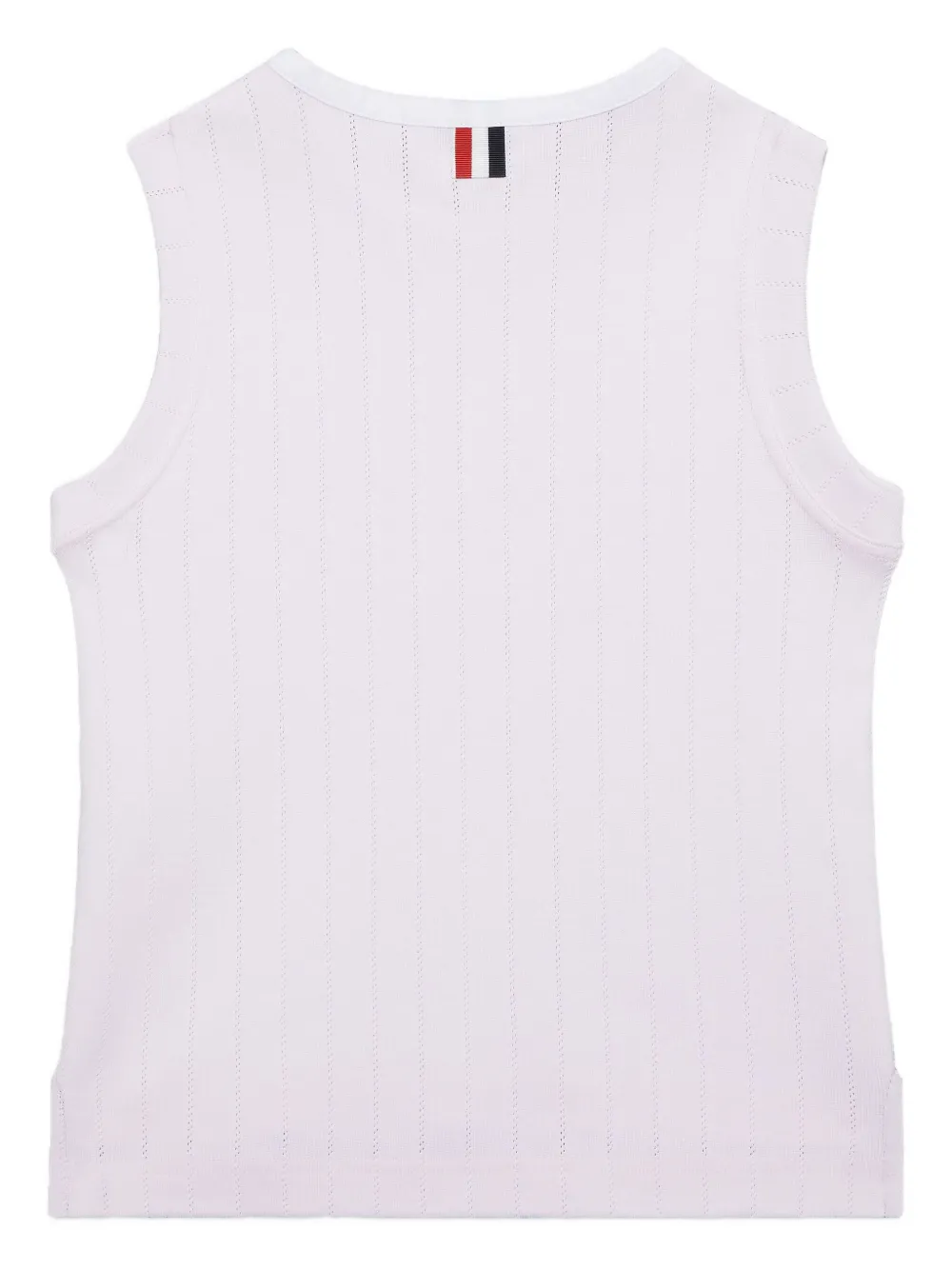 Thom Browne Kids pointelle cotton tank top | Boys Vests | Image 2