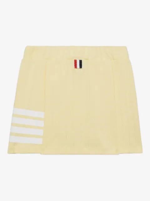 Thom Browne Kids pleated pointelle mini skirt