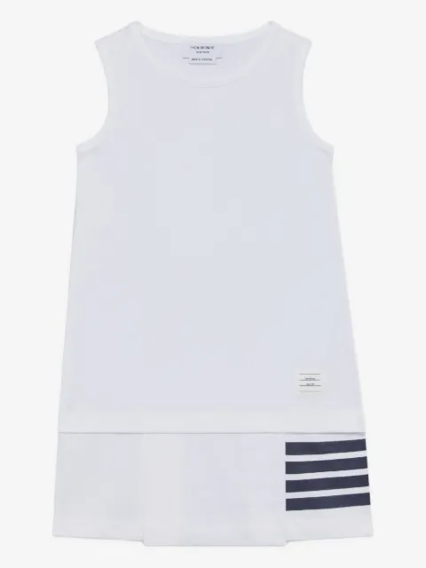 Thom Browne Kids 4-Bar stripes panel dress
