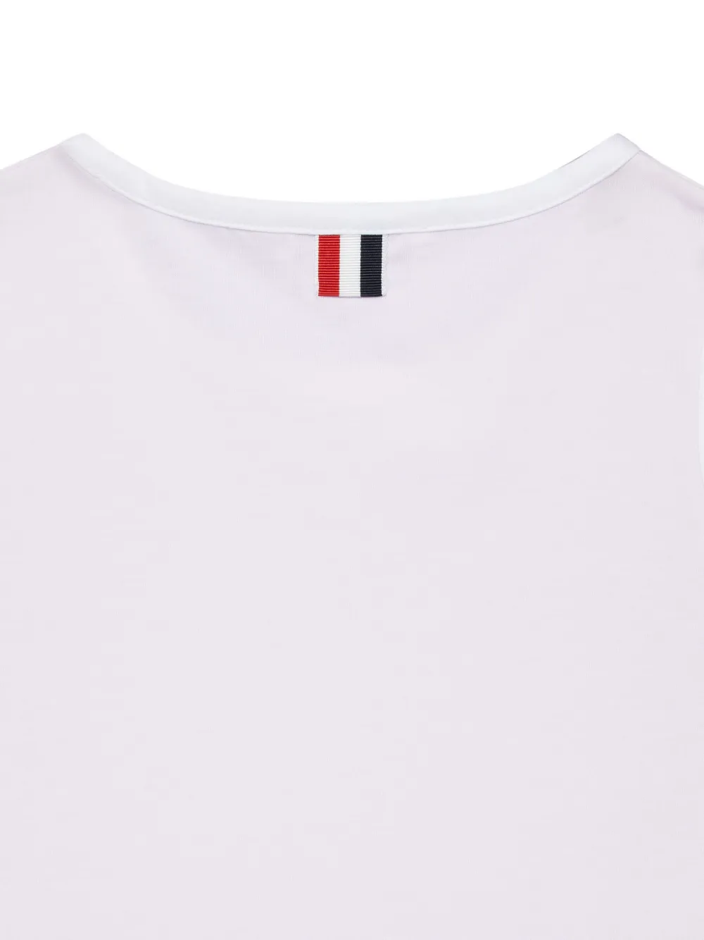 Thom Browne Kids 4-Bar gestreepte jurk Wit