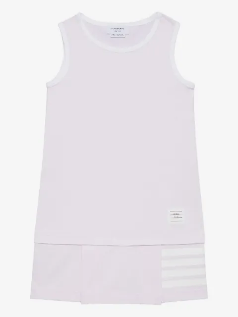 Thom Browne Kids robe-débardeur à détail 4 bandes signature