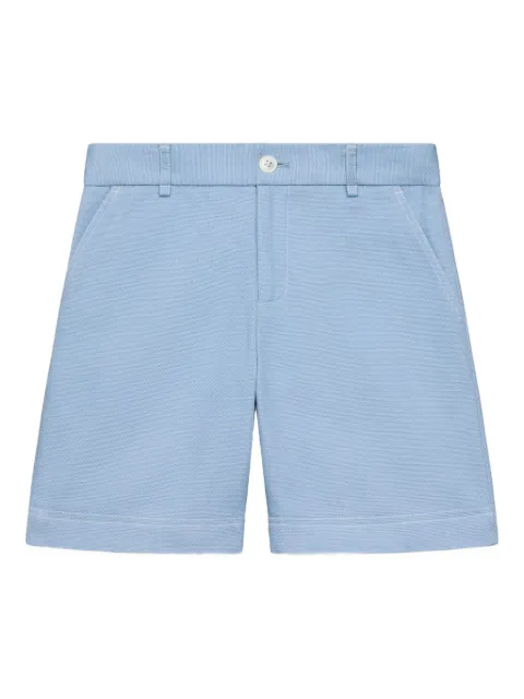 Thom Browne Kids beltloop canvas shorts