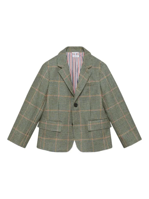 Thom Browne Kids houndstooth tweed blazer