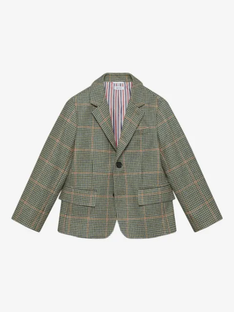 Thom Browne Kids houndstooth tweed blazer