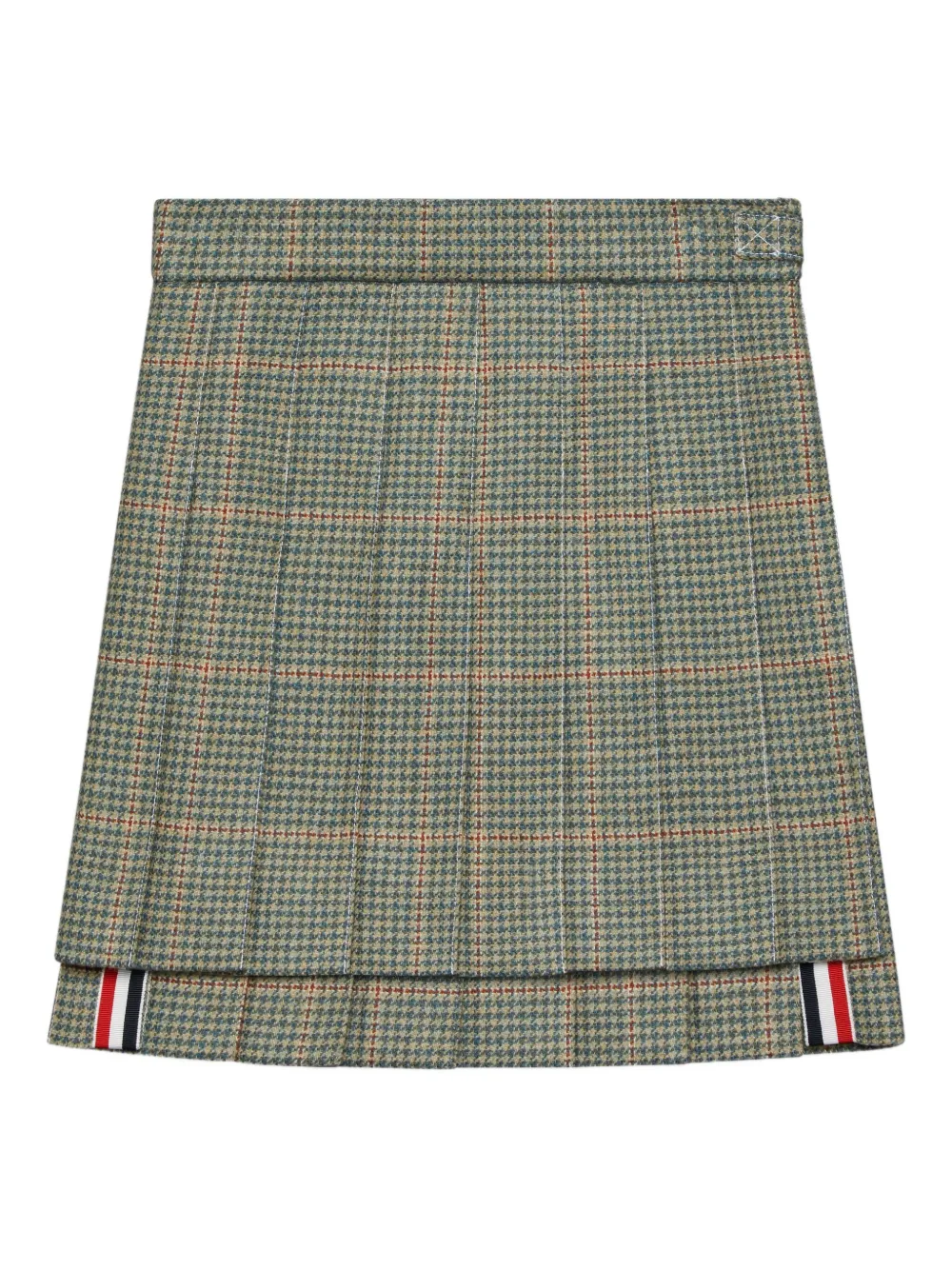 Thom Browne Kids pleated houndstooth-pattern mini skirt | Casual Skirts | Image 2