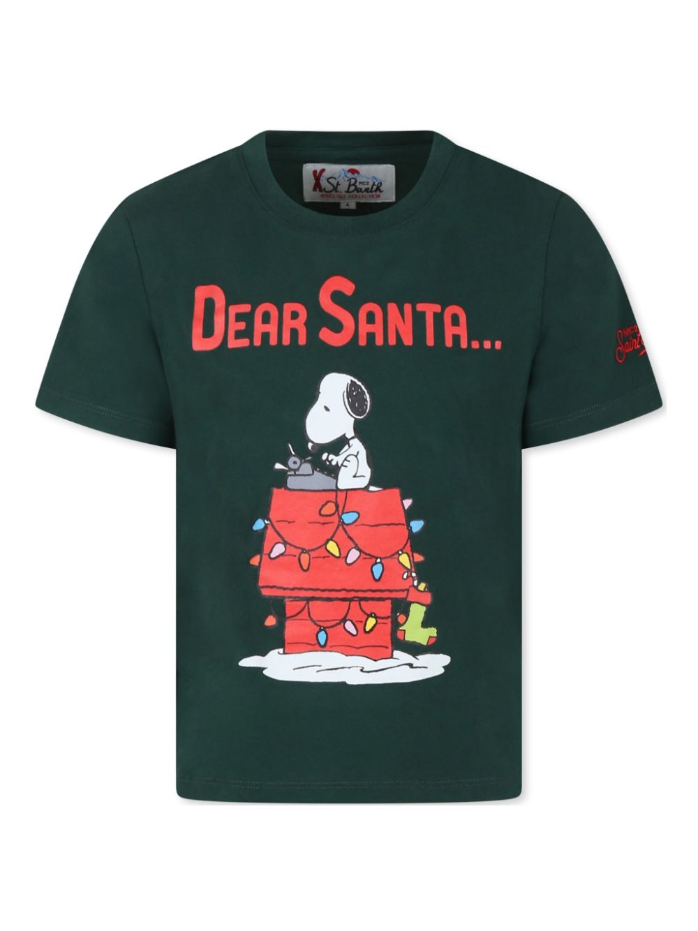 MC2 Saint Barth Kids x PEANUTS™ T-shirt met ronde hals Groen