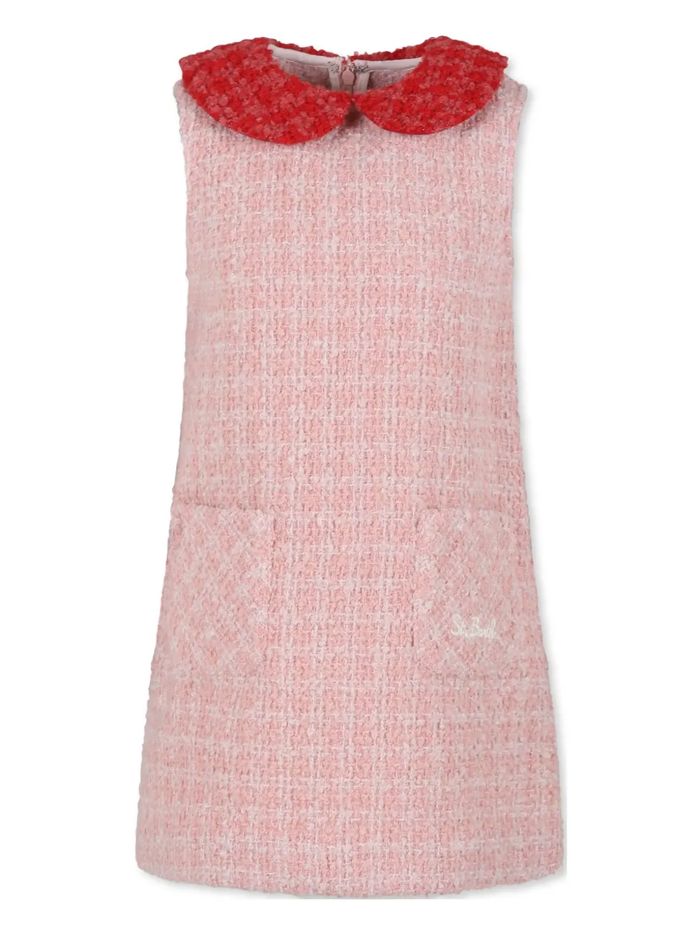 MC2 Saint Barth Kids tweed dress - Pink