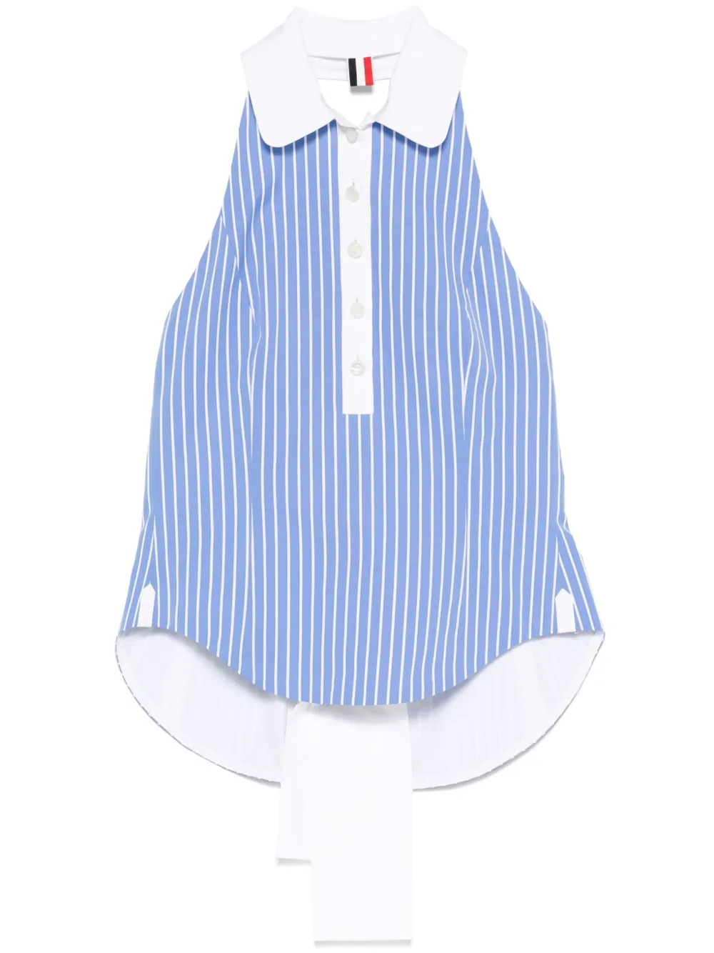 Thom Browne pinstriped halter top | Blue | Image 1