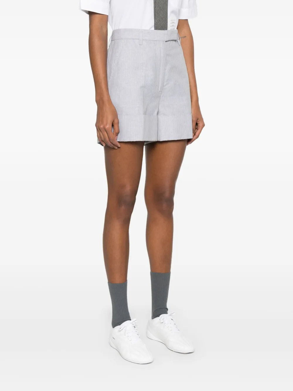 Thom Browne Shorts met krijtstreep Grijs