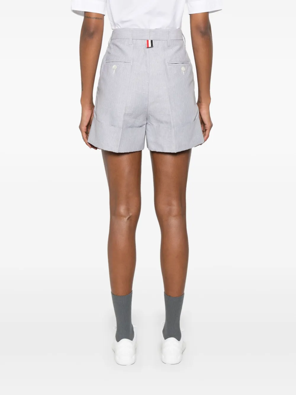 Thom Browne Shorts met krijtstreep Grijs