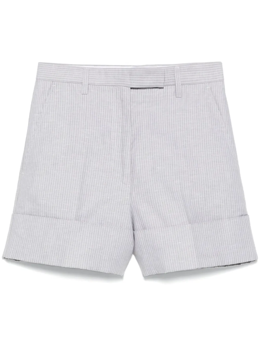 Thom Browne shorts de playa con rayas diplomáticas | gris | Image 1