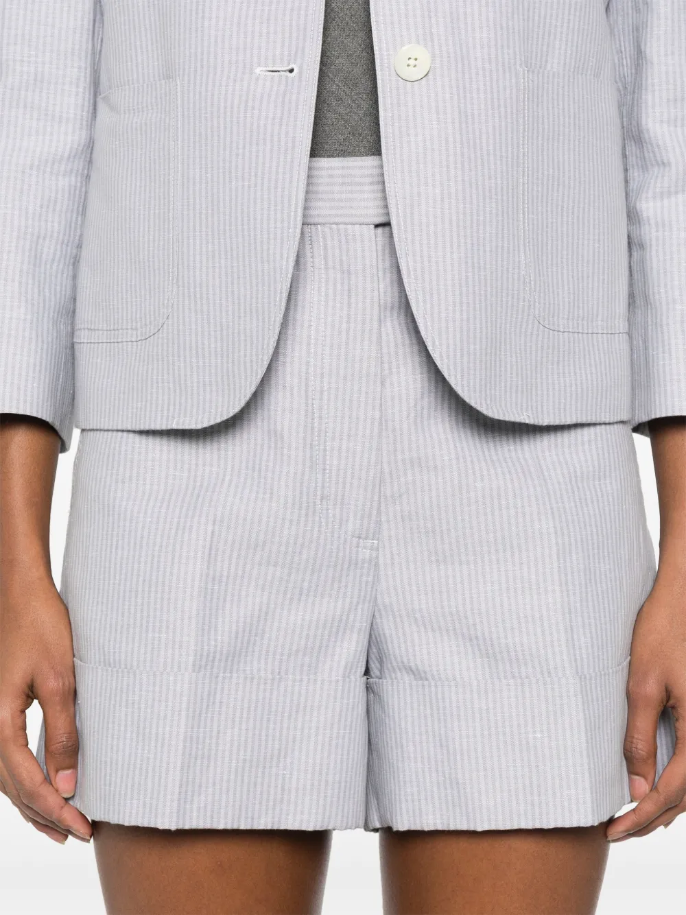 Thom Browne Shorts met krijtstreep Grijs