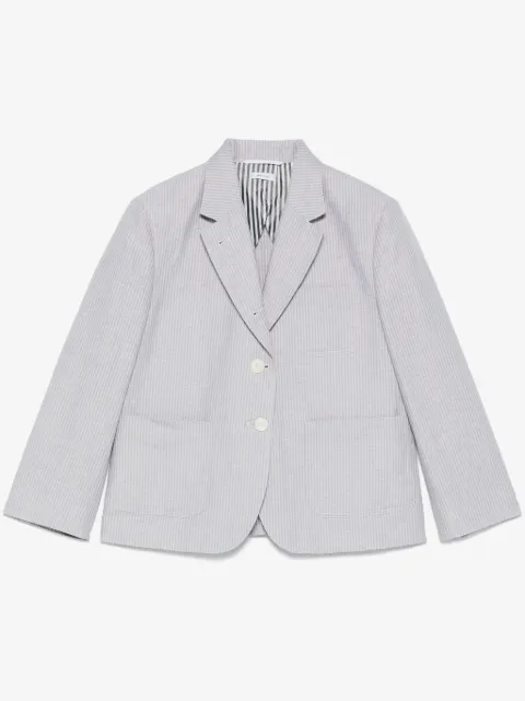 Thom Browne укороченный блейзер в полоску