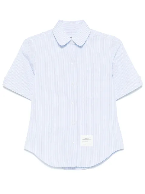 Thom Browne camisa de popelina con rayas estampadas