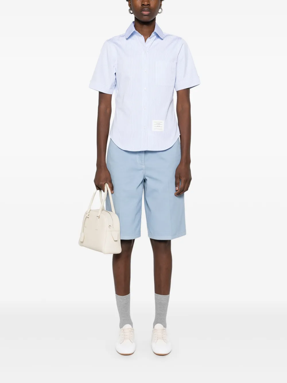 Thom Browne Gestreept blouse - Blauw
