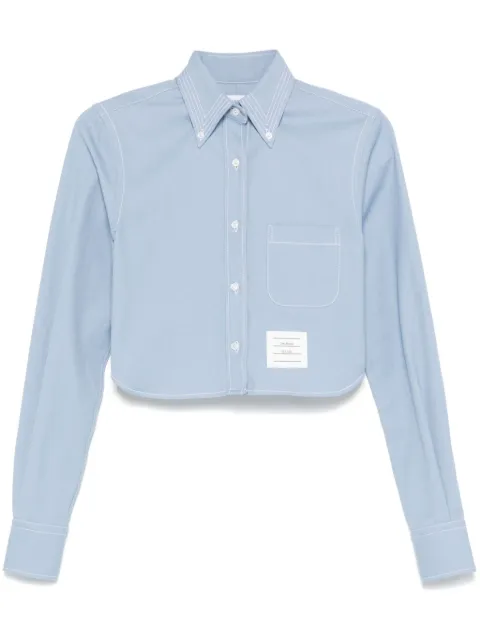 Thom Browne cropped denim shirt