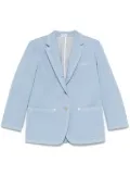 Thom Browne twill-weave blazer - Blue