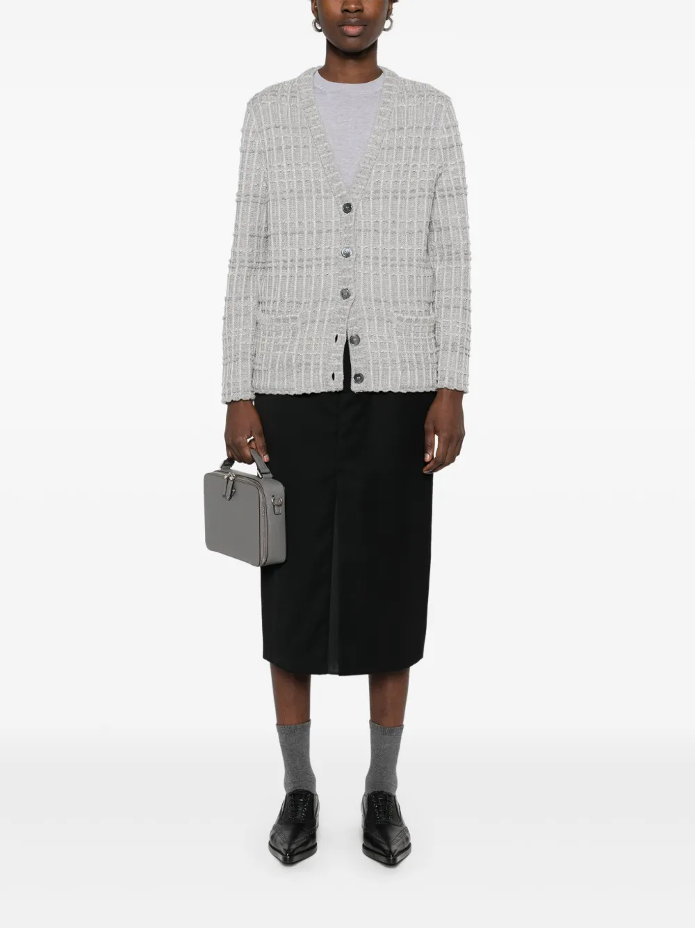 Thom Browne tweed jacquard cardigan | Cardigans | Image 2