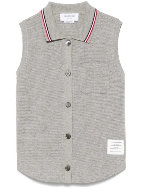 Thom Browne waffle cotton shirt