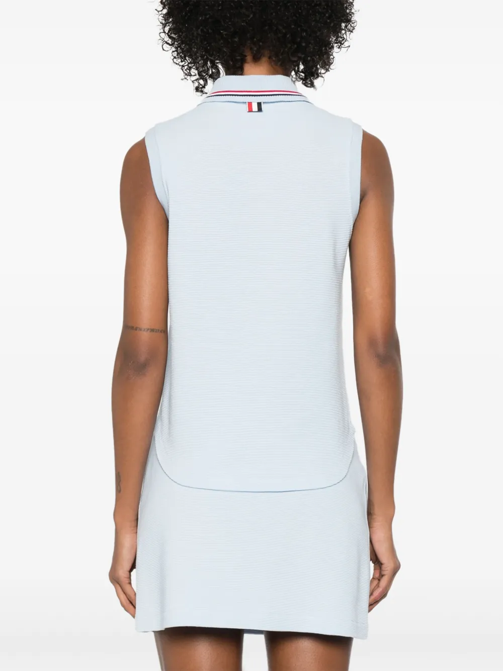 Thom Browne Katoenen mouwloze polotop Blauw