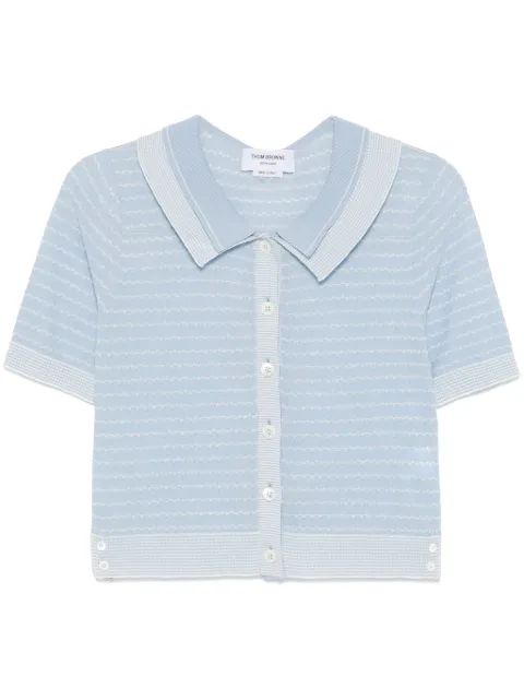 Thom Browne striped tuck-stitch cardigan