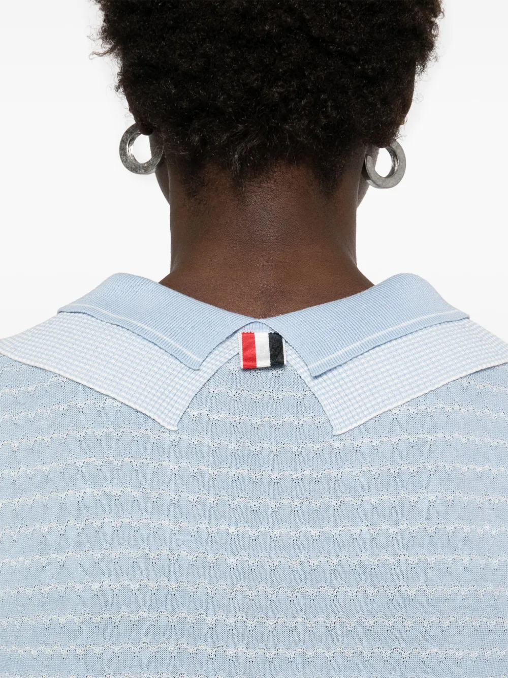 Thom Browne Gestreept gesmockt vest Blauw