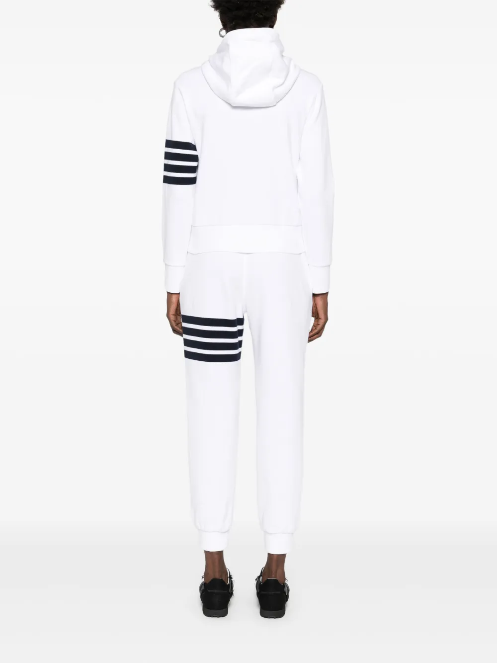 Thom Browne Hoodie met rits Wit