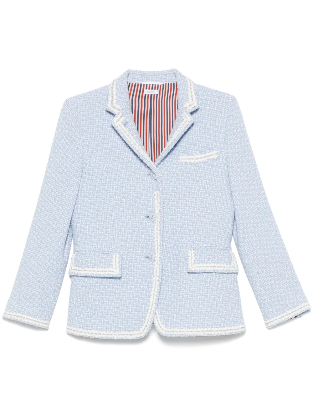 Thom Browne solid tweed blazer | Blue | Image 1