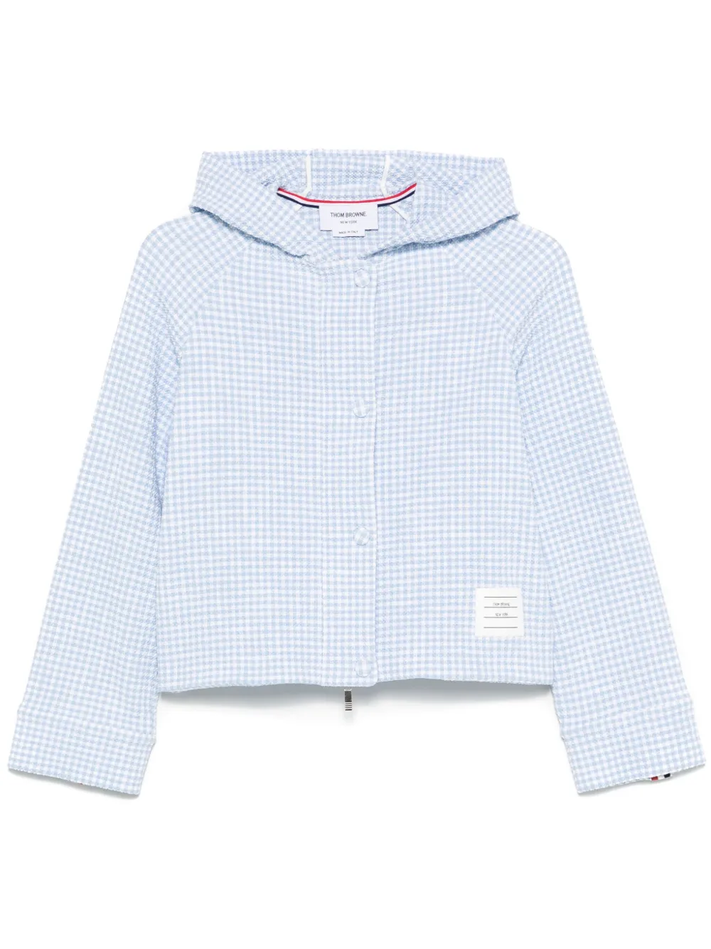 Thom Browne gingham tweed jacket | Blue | Image 1