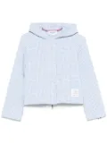 Thom Browne gingham tweed jacket - Blue