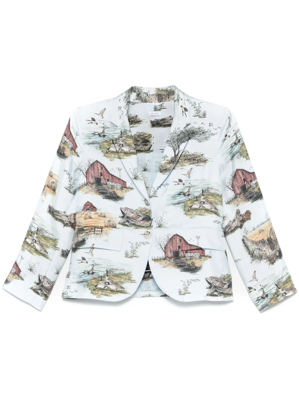 Thom Browne Blazer met print Blauw