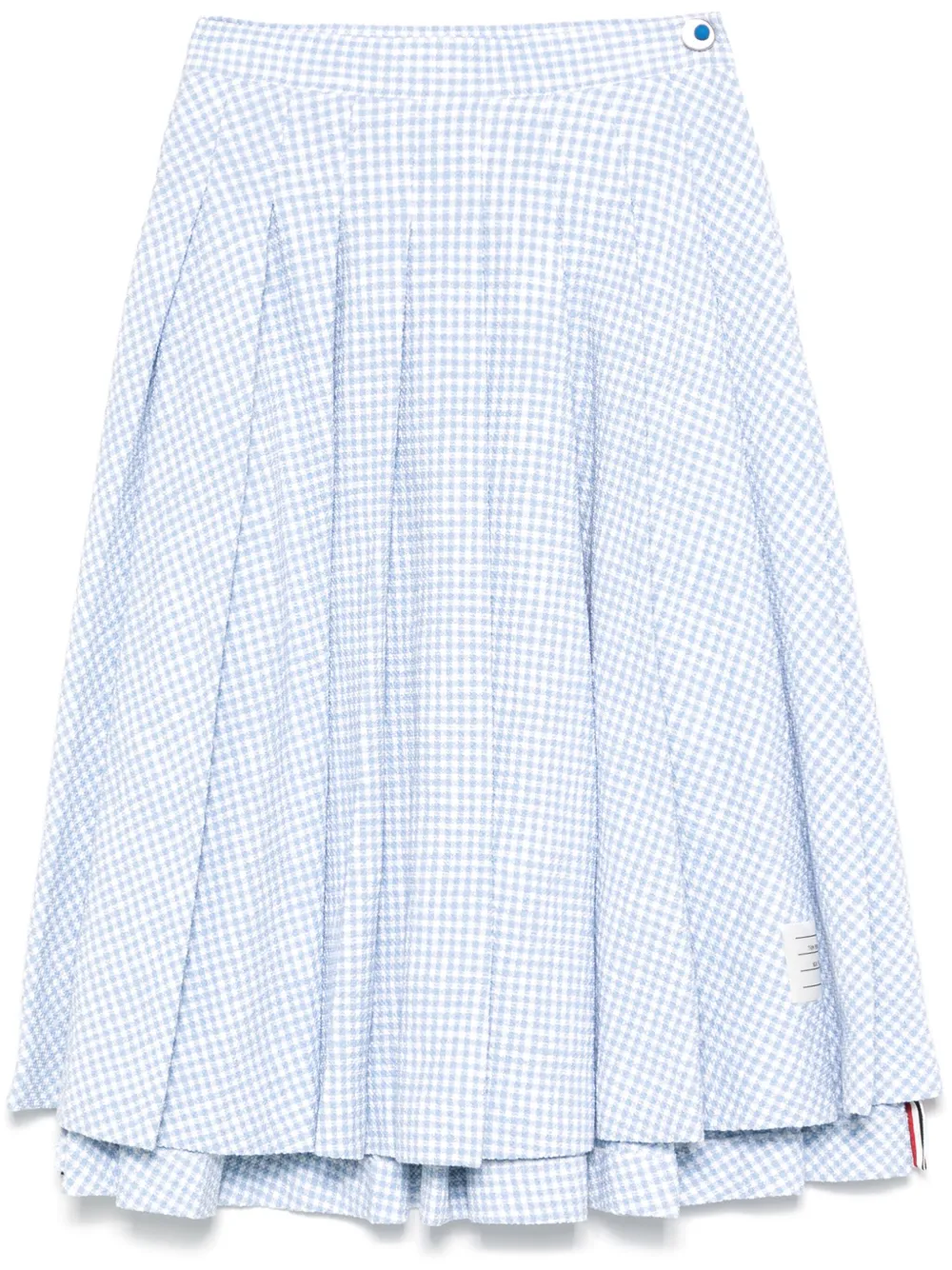 Thom Browne pleated tweed midi skirt | Blue | Image 1