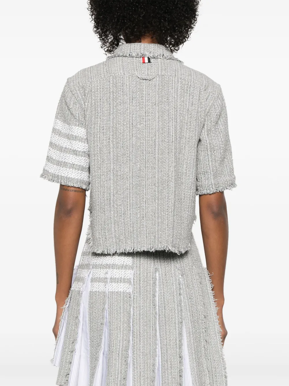Thom Browne Shirt Cotton Blend Frayed Edges