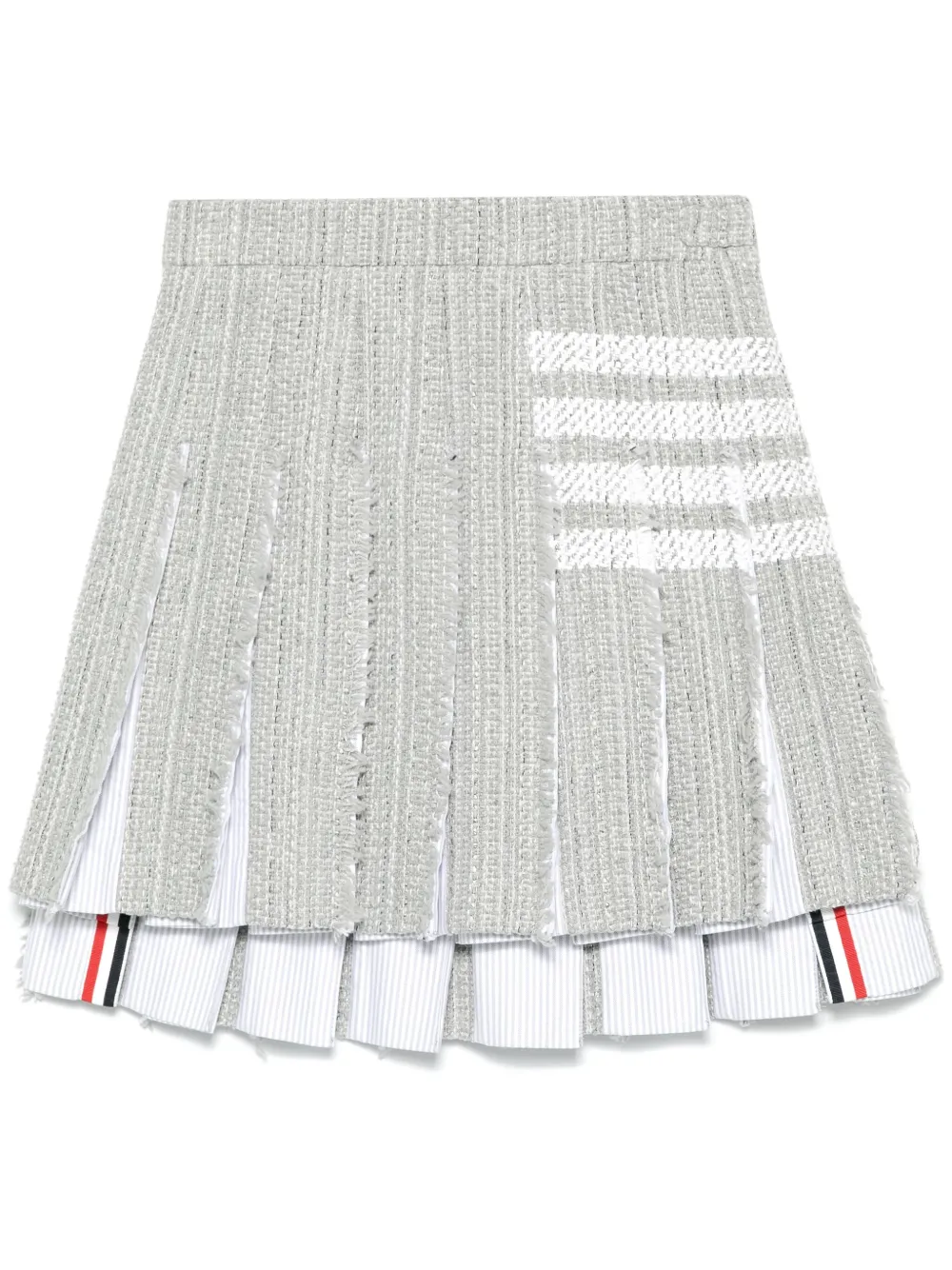 Thom Browne 4-Bar tweed mini-rok Grijs