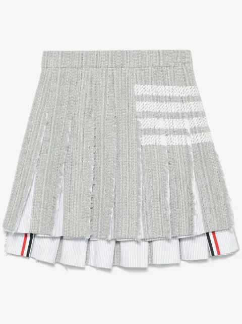 Thom Browne 4-Bar tweed mini skirt
