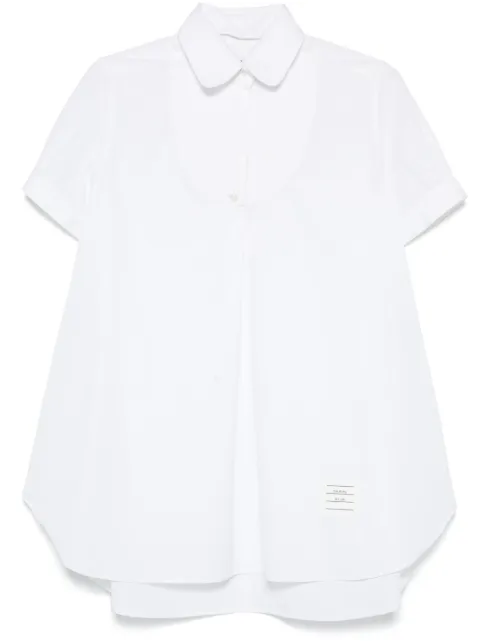 Thom Browne bib-detail poplin tunic