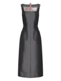 Thom Browne square-neck patch-pocket dress - Grey