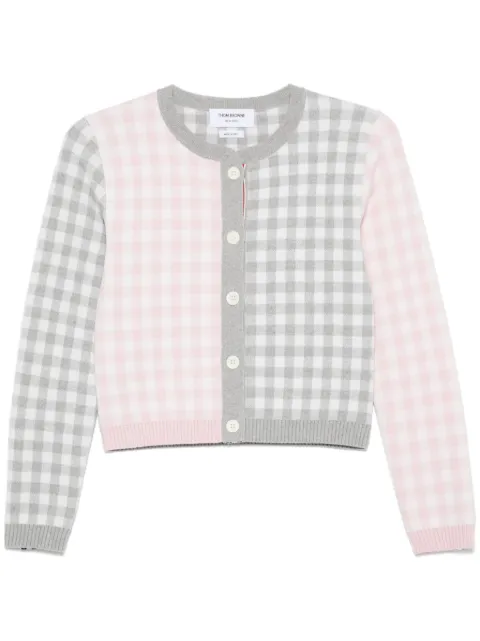 Thom Browne gingham-check wool cardigan