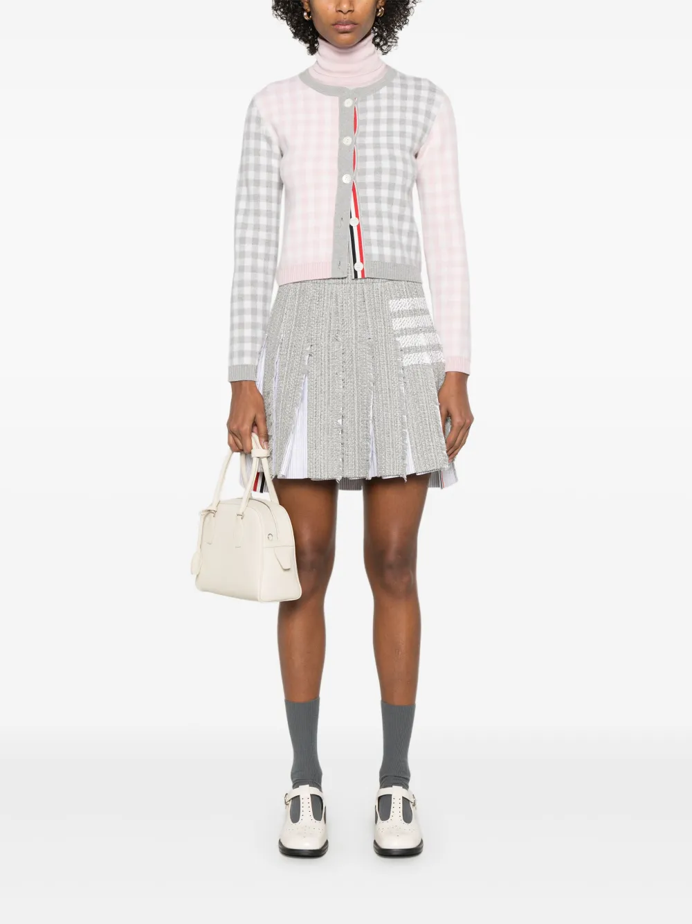 Thom Browne gingham-check wool cardigan | Cardigans | Image 2