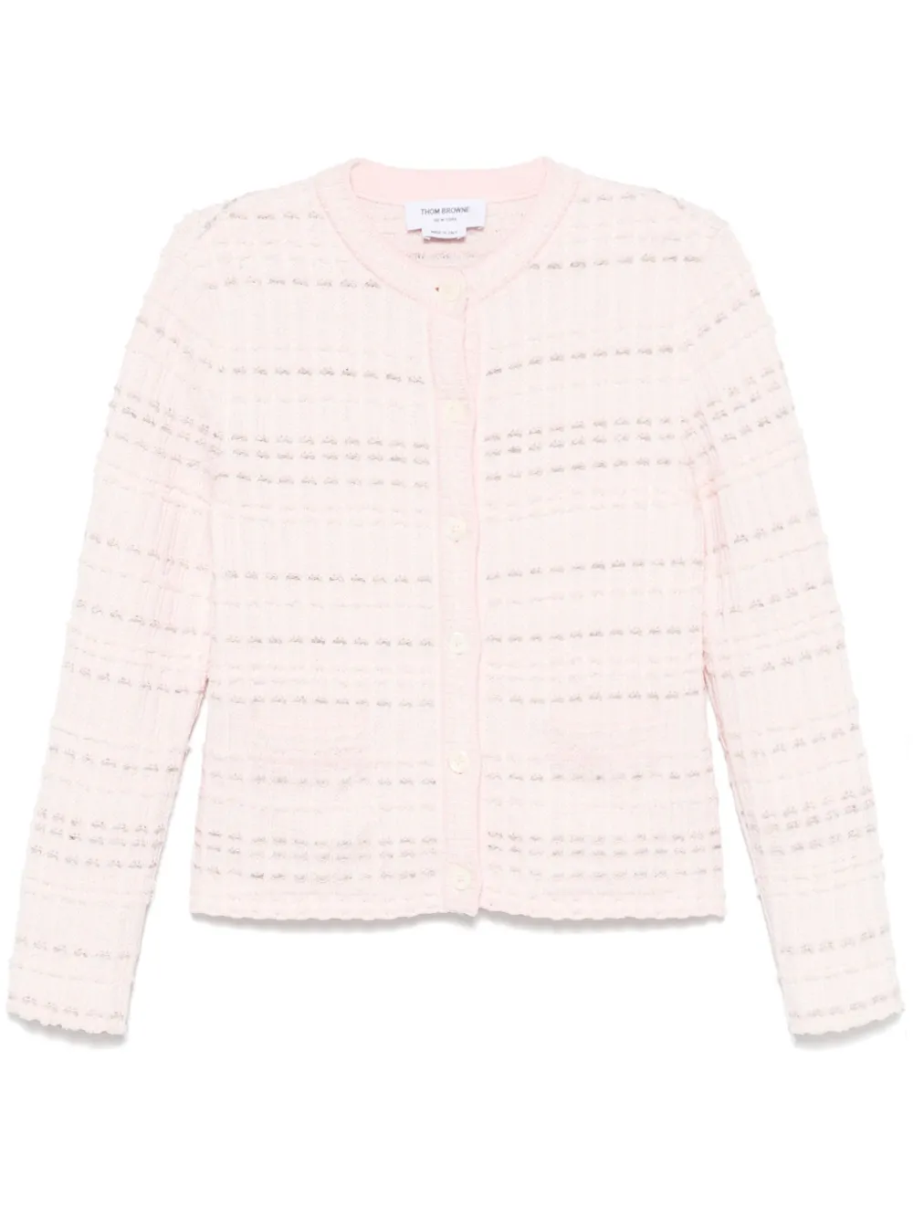 Thom Browne Seersucker katoenen vest Roze