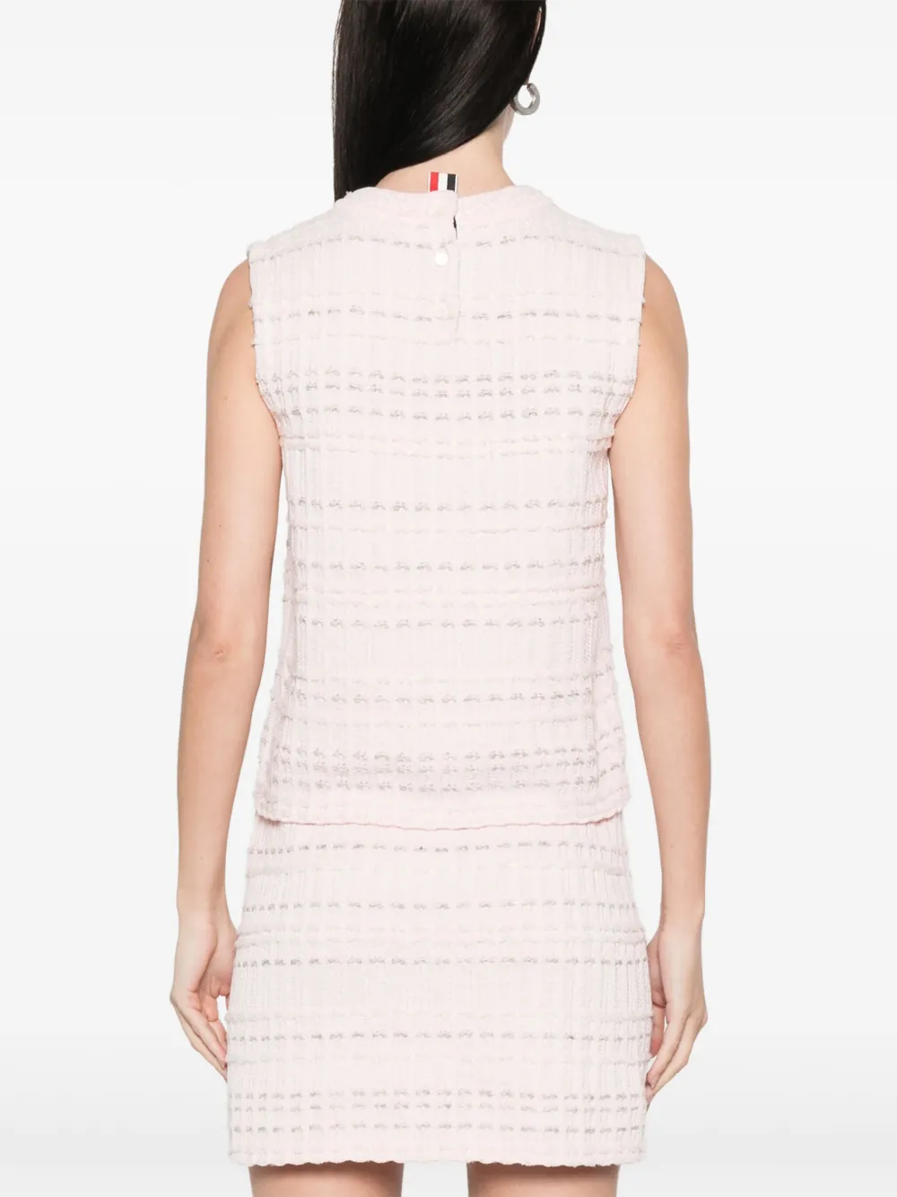 Thom Browne Seersucker katoenen gilet Roze