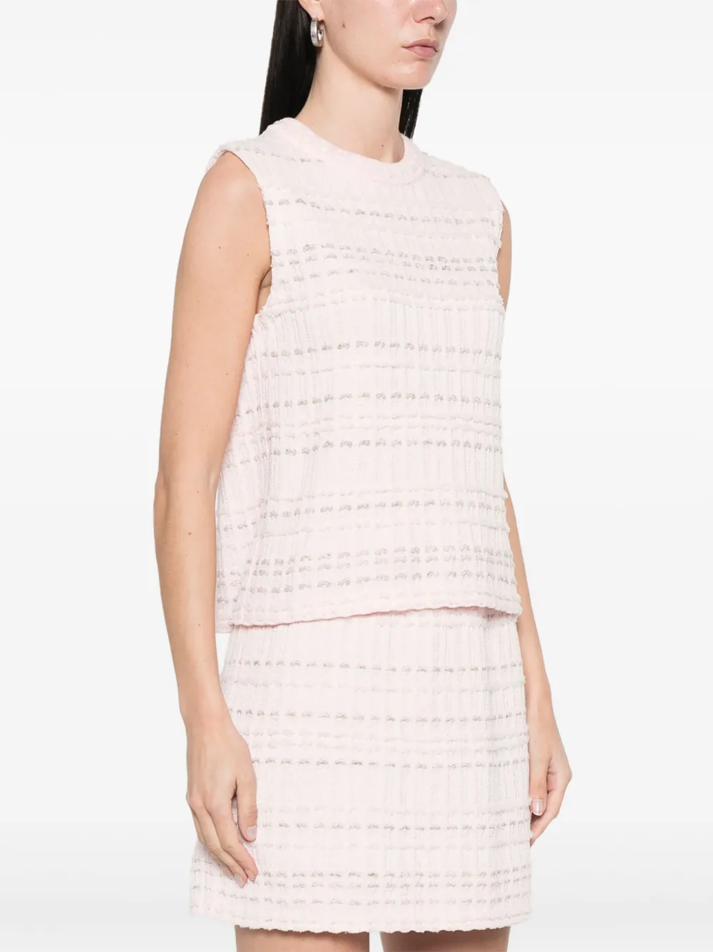 Thom Browne Seersucker katoenen gilet Roze
