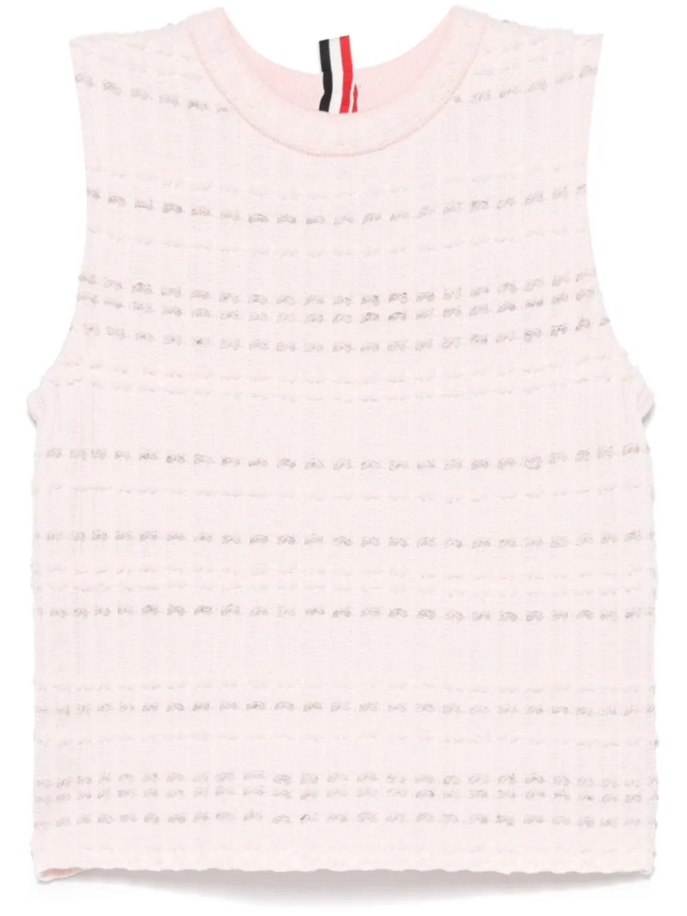 Thom Browne Seersucker katoenen gilet Roze