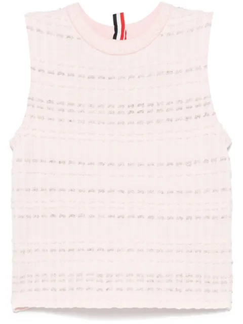 Thom Browne seersucker cotton vest 