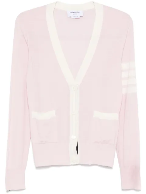 Thom Browne 4 Bar Striped fine-knitted cardigan