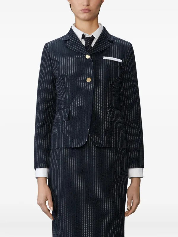 Thom Browne ストライプ ジャケット | ブルー | FARFETCH JP