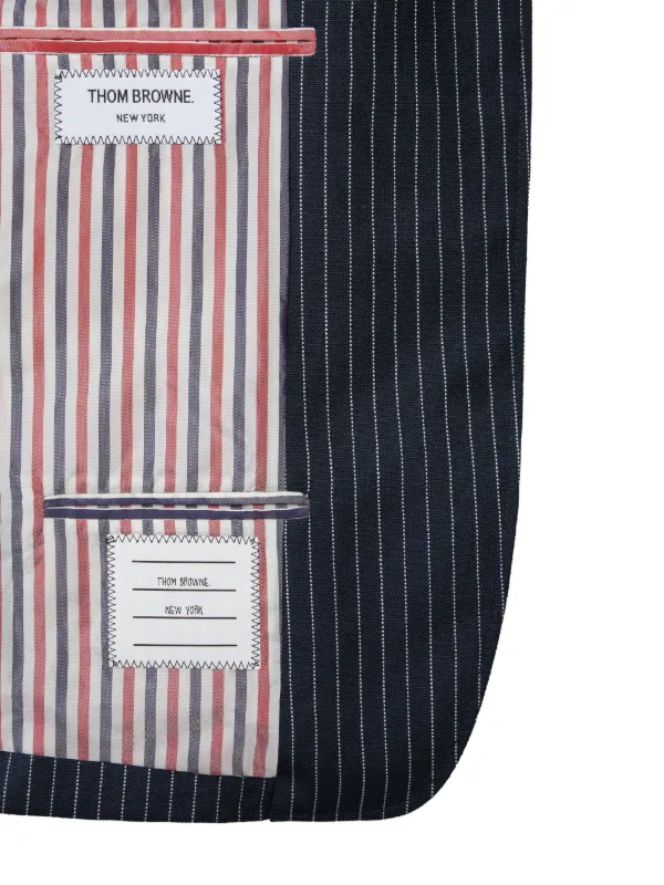THOM BROWNE ストライプストール Thom Browne Striped Snap-Front Elasticized Track Trousers