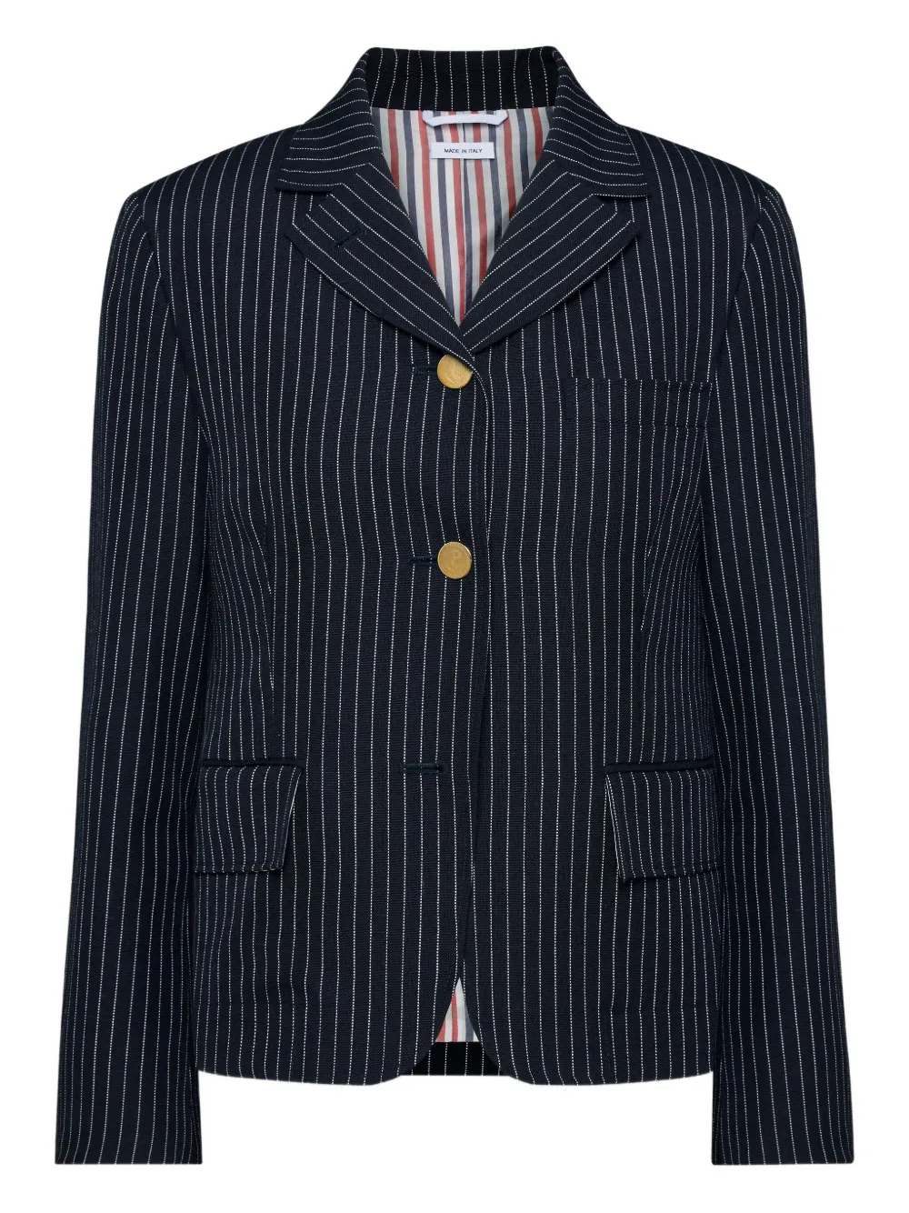 Thom Browne ストライプ ジャケット - ブルー Thom Browne ストライプ ジャケット - ブルー