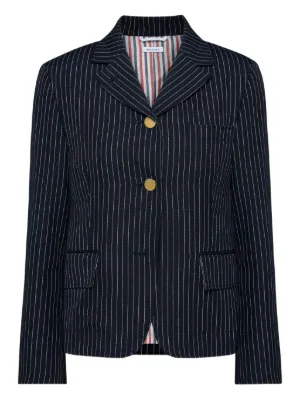 Thom Browne ストライプ ダブルジャケット | ブルー | FARFETCH JP